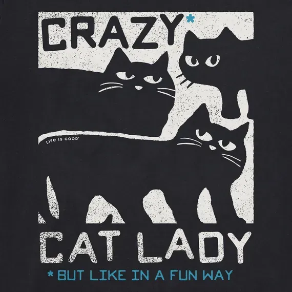 Women's Crazy Cat Lady Crusher-LITE Tee