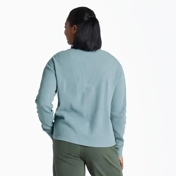 Women's Solid Long Sleeve Thermal Tee