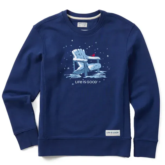 Women's Snowy Adirondack Cardinal Simply True Crew