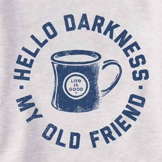 Women's Hello Darkness My Old Friend Simply True Fleece Crew