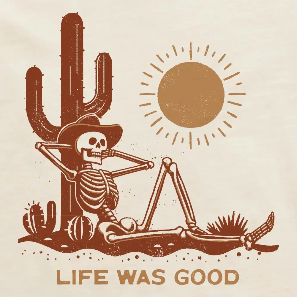 Women's Life was Good Cowboy Skull Crusher-LITE Shrunken Tee