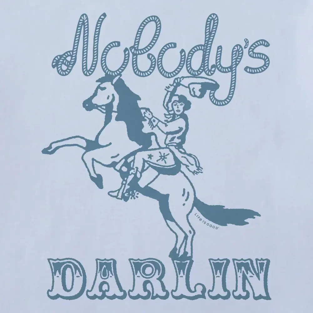 Women's Nobody's Darlin Cowgirl Short Sleeve Crusher Boxy Tee