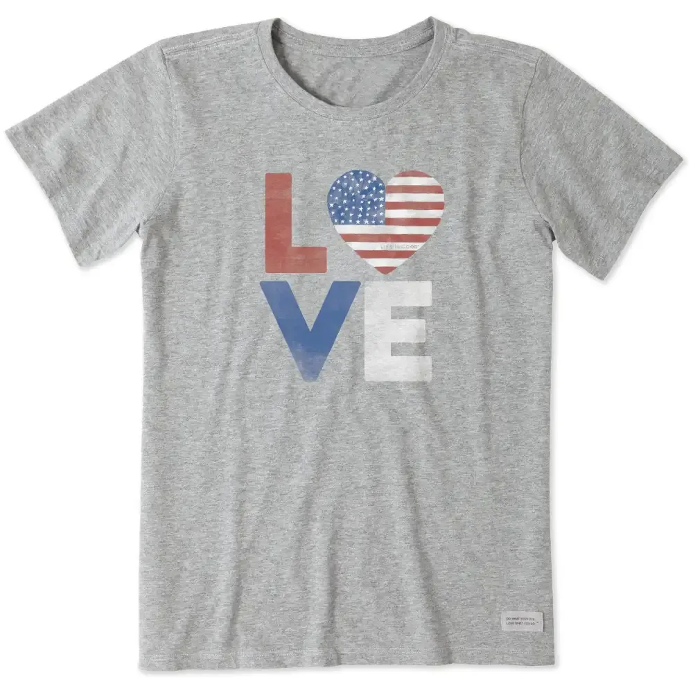 Women's Americana Love Short Sleeve Crusher Tee