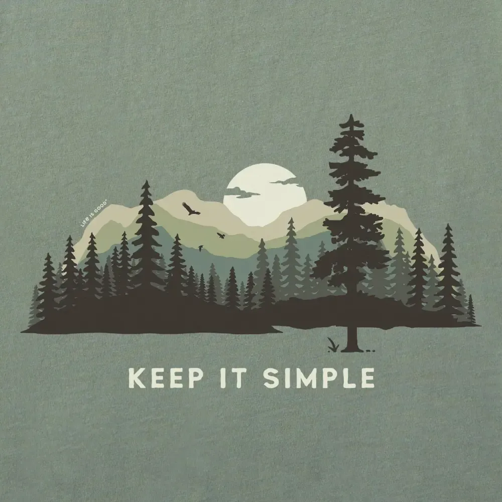 Women's Keep it Simple Evergreen Silo Short Sleeve Crusher Tee