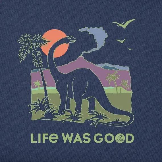 Men's Dinosaur Life was Good Crusher Tee