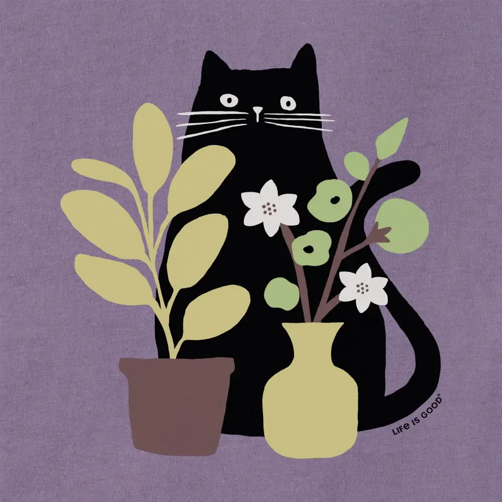 Women's Can you see the Cat? Short Sleeve Crusher Tee