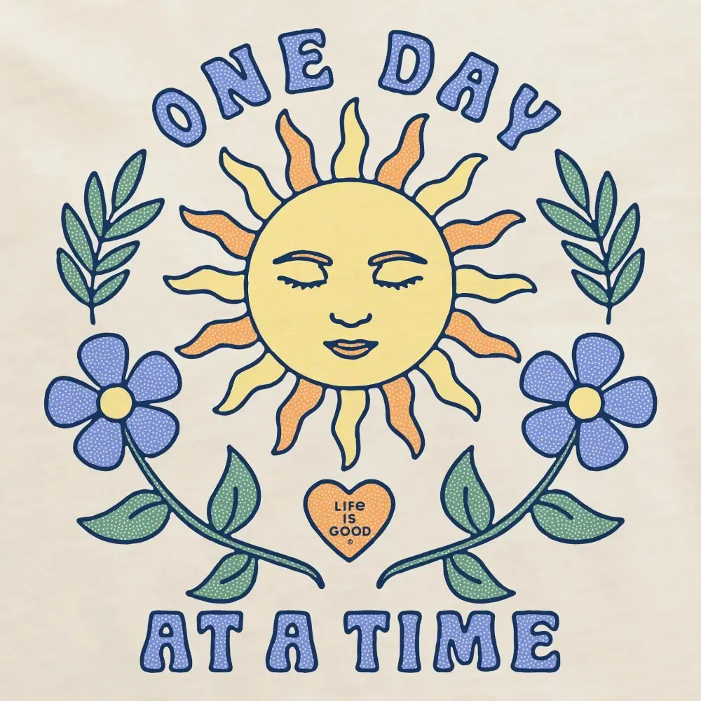 Women's One Day at a Time Sun Short Sleeve Crusher Boxy Tee