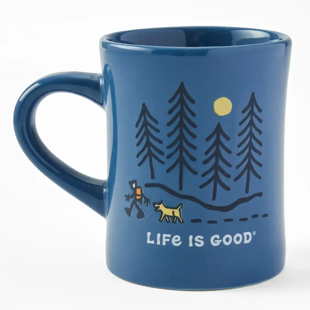 Adult Unisex Hiking through the Woods Diner Mug
