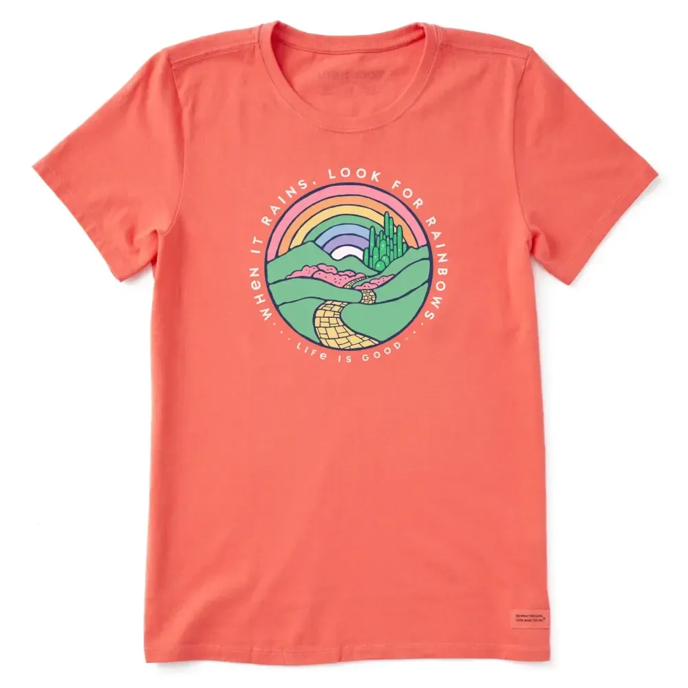Women's Wizard of Oz Look For Rainbows Short Sleeve Tee