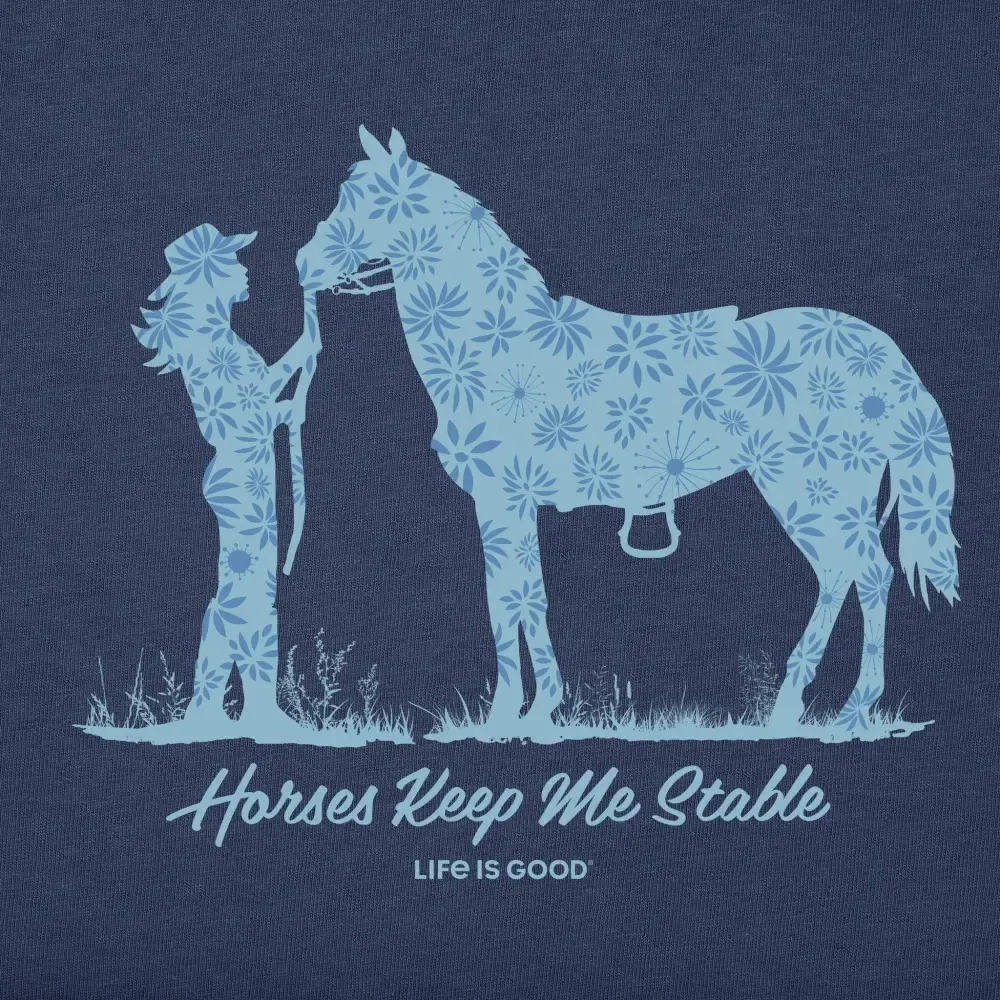 Women's Horses Keep Me Stable Short Sleeve Tee
