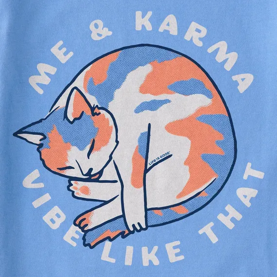 Women's Me & Karma Vibe Like That Simply True Fleece Crew