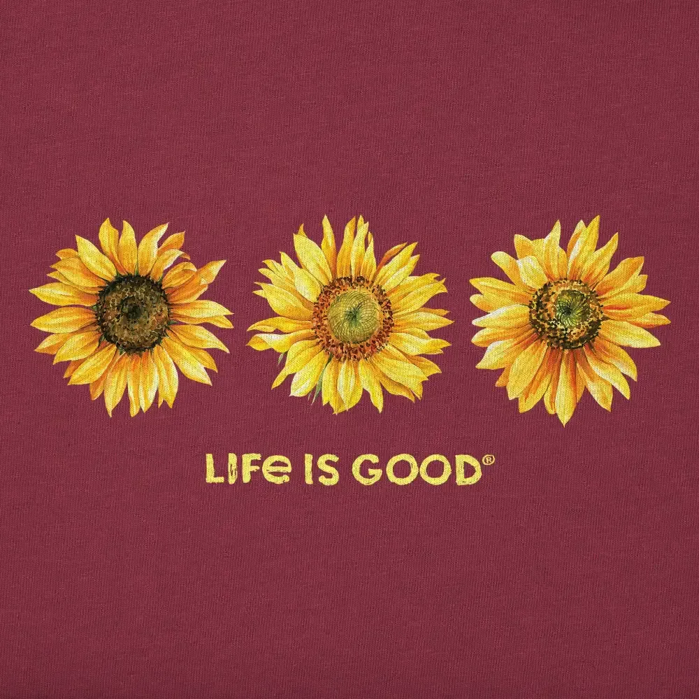 Women's 3 Sunflowers Simply True Fleece Crew
