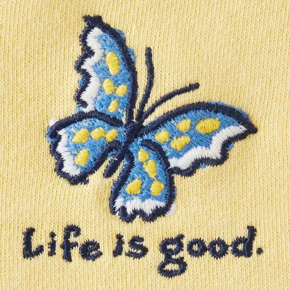Women's Flutterby Butterfly Simply True Fleece Zip Hoodie