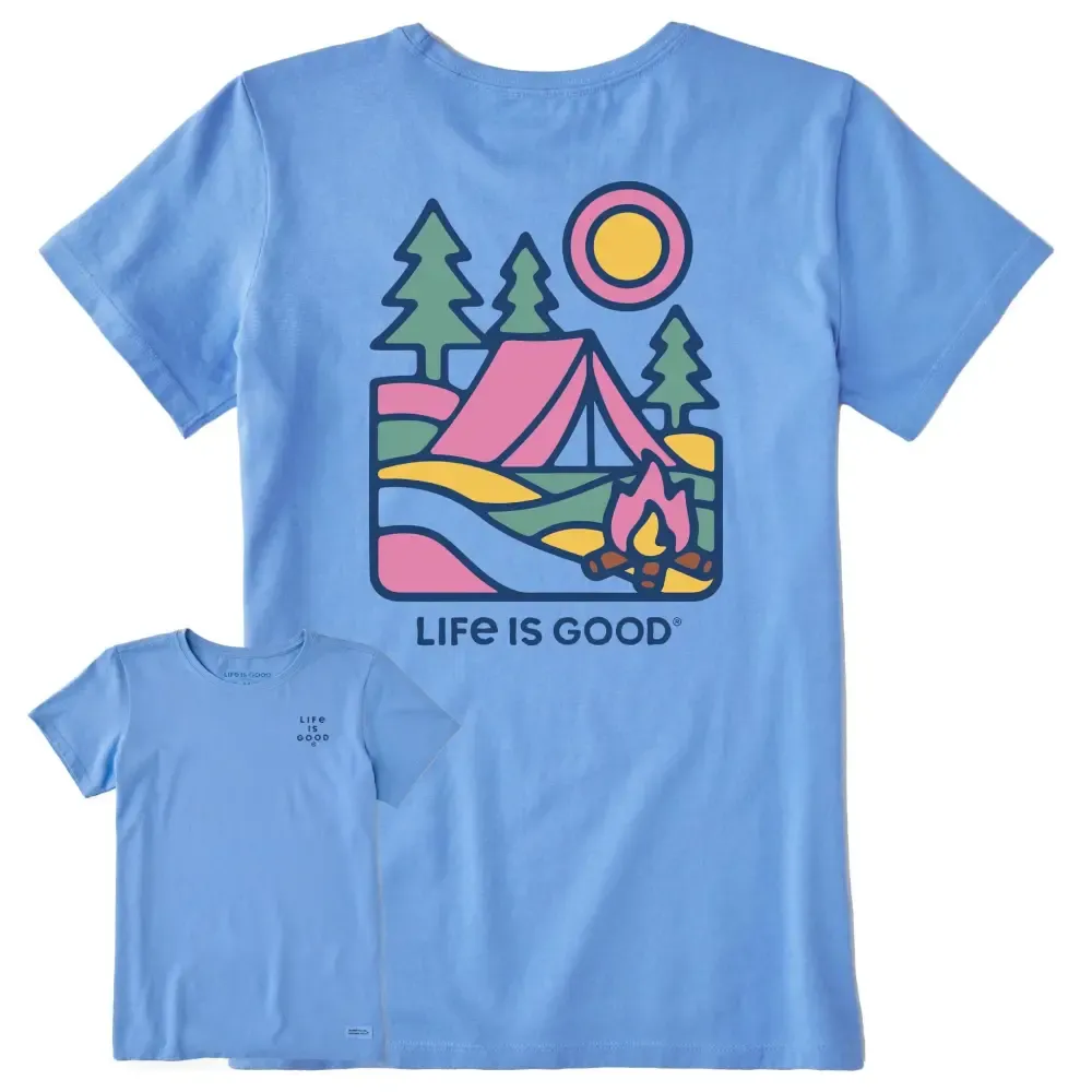 Women's Campfire Scene Short Sleeve Tee
