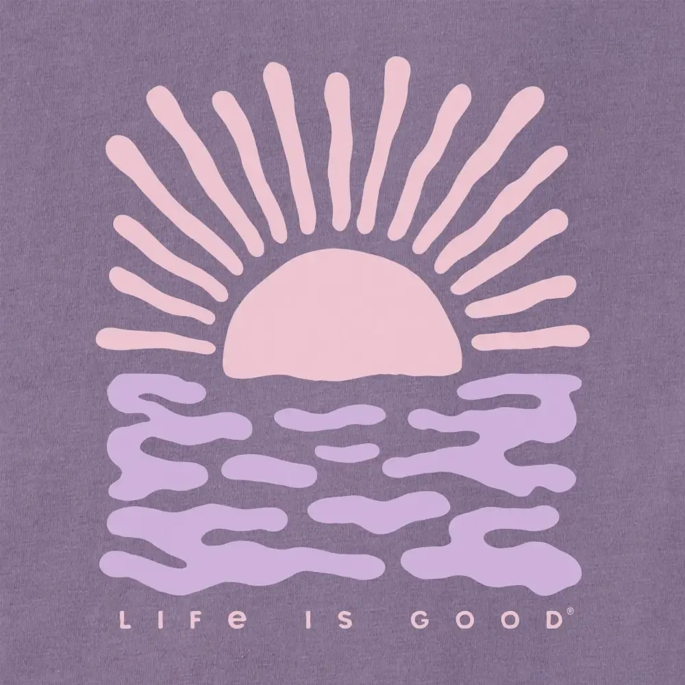 Women's Sun Over the Water Short Sleeve Crusher Boxy Tee