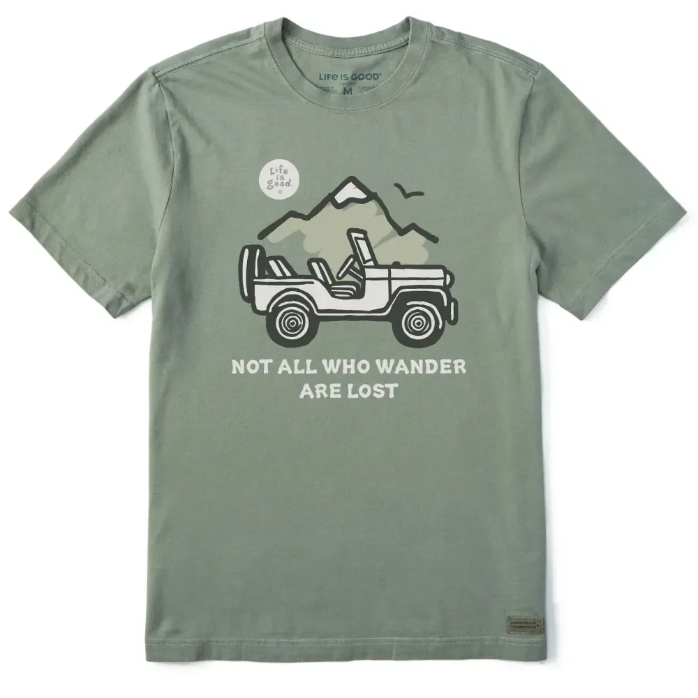 Men's Not All Who Wander Are Lost Jeep Short Sleeve Tee