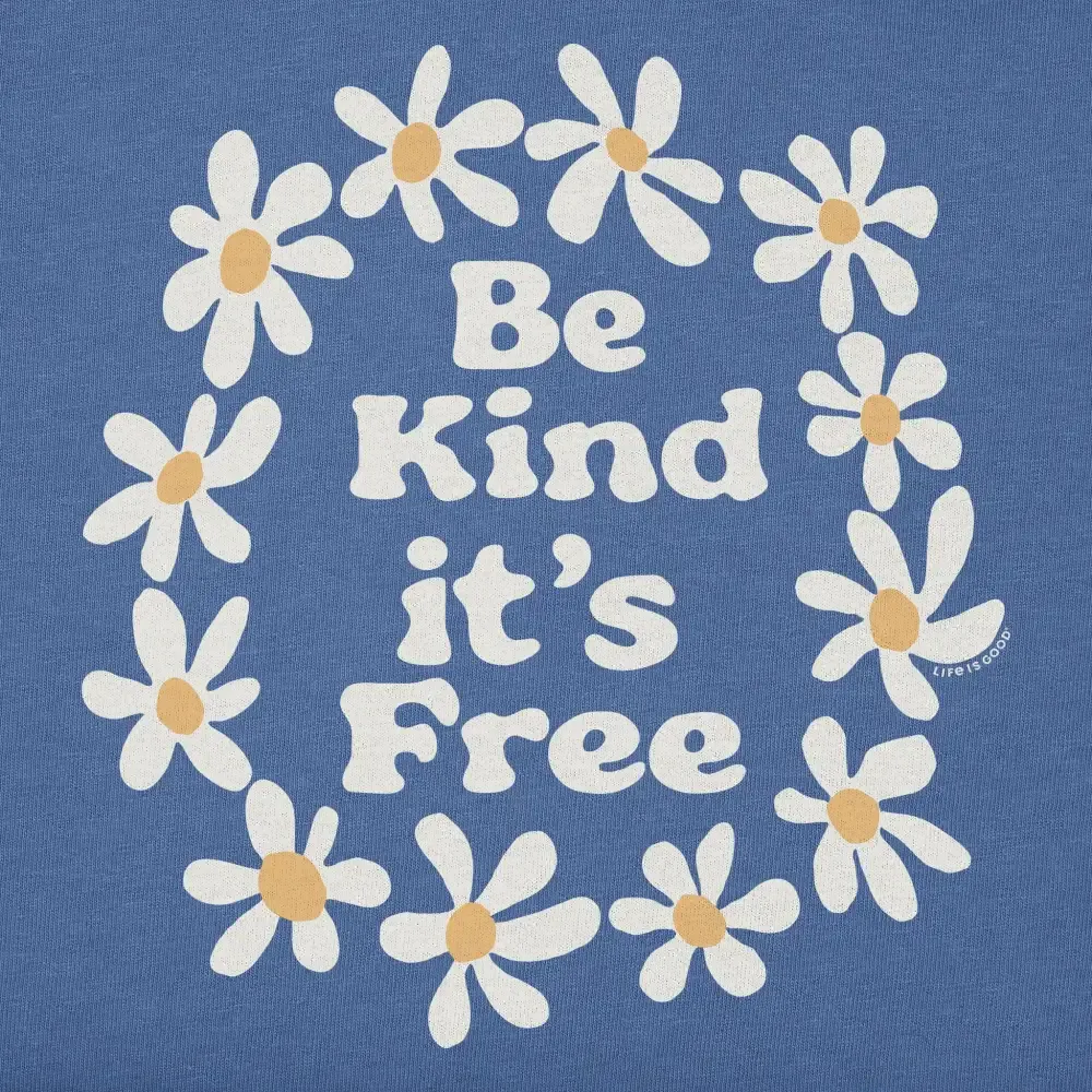 Women's Be Kind It's Free Short Sleeve Crusher Tee