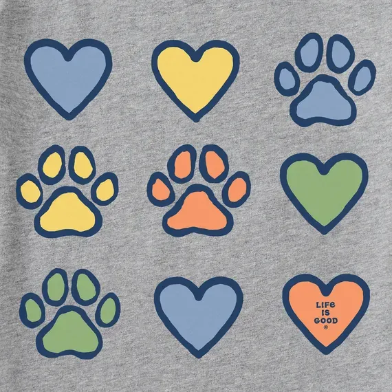 Men's Hearts & Paws  Crusher Tee