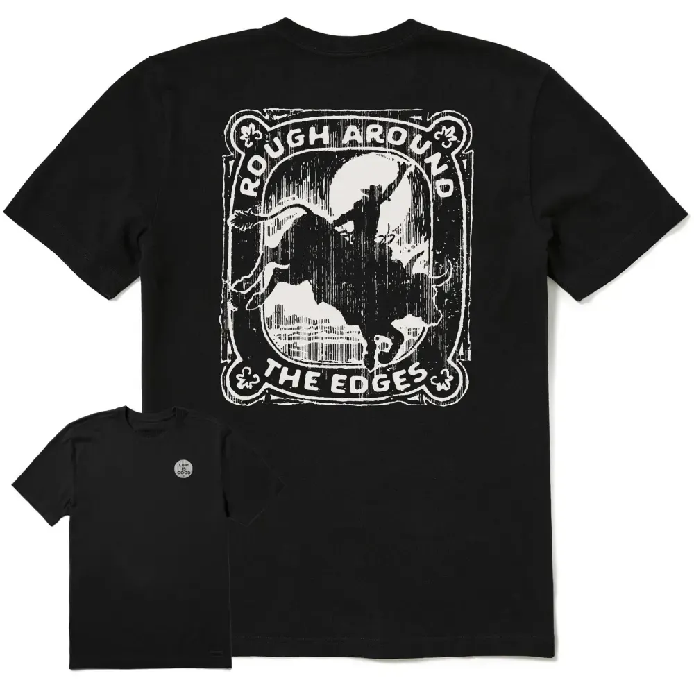 Men's Rough Around The Edges Short Sleeve Crusher-LITE Slim Fit Tee
