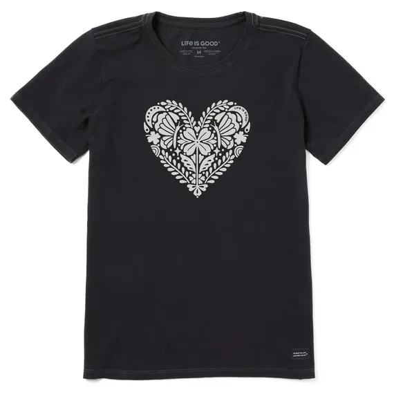 Women's Celtic Clover Heart  Crusher Tee