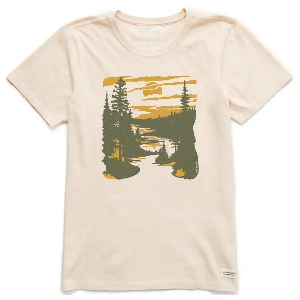 Women's A River Runs Through It Short Sleeve Crusher Tee