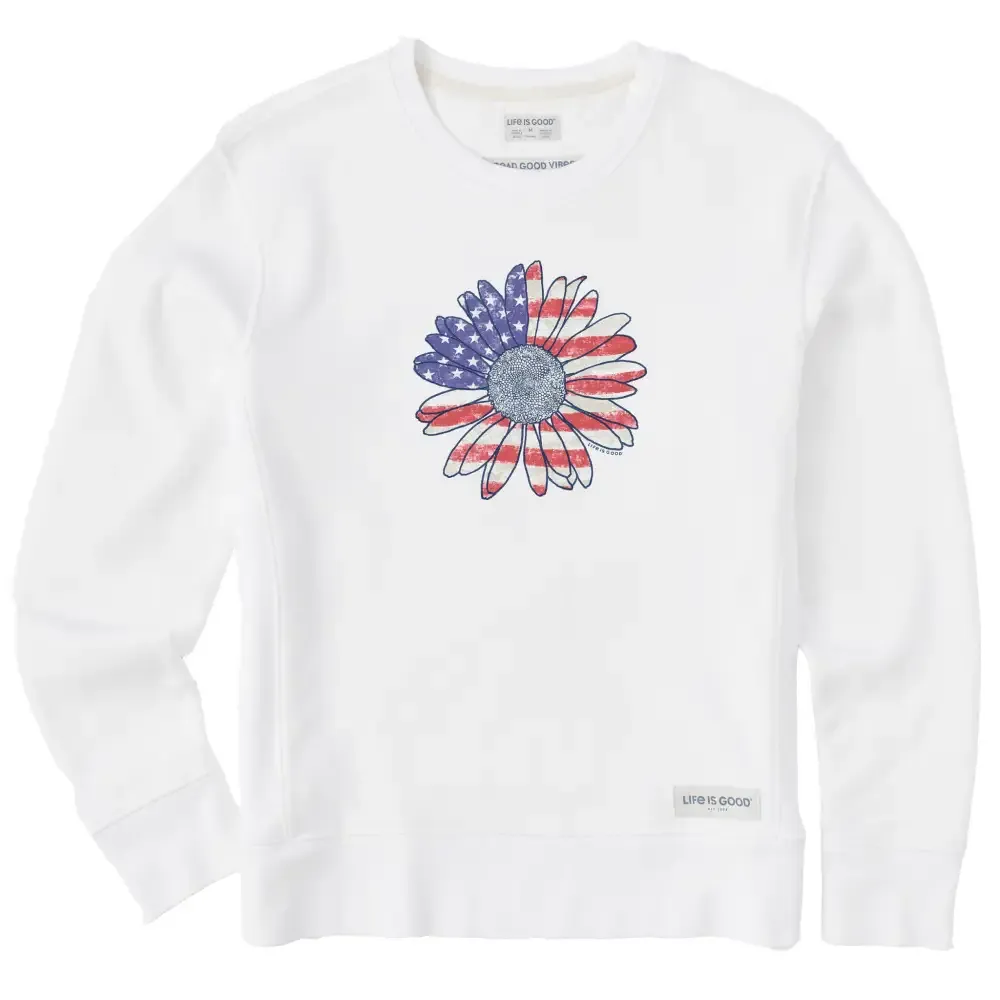 Women's America The Beautiful Daisy Simply True Crew