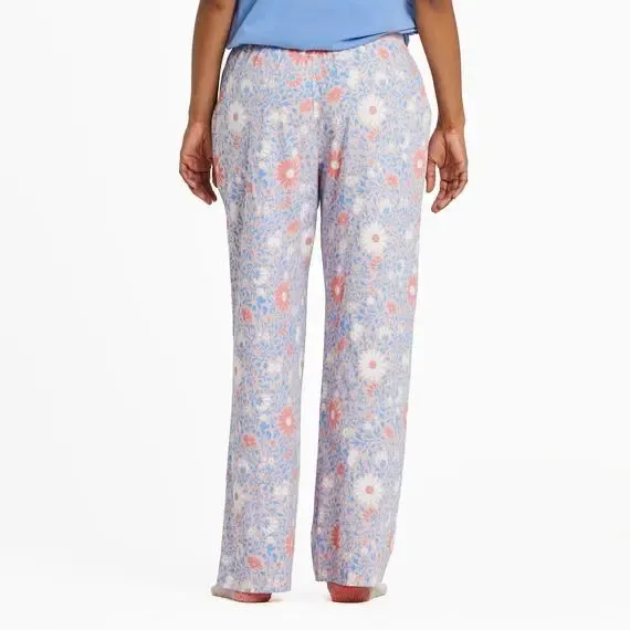 Women's Daisy Wildflower Pattern Snuggle Up Sleep Pant