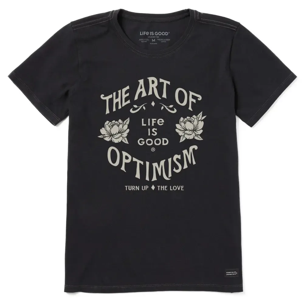 Women's Art of Optimism Peonies Short Sleeve Tee