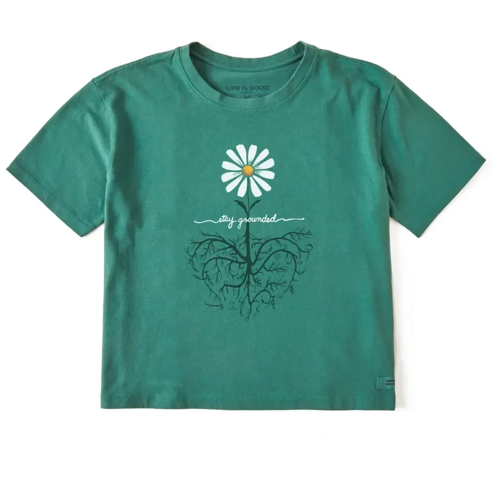 Women's Stay Grounded Short Sleeve Crusher Boxy Tee