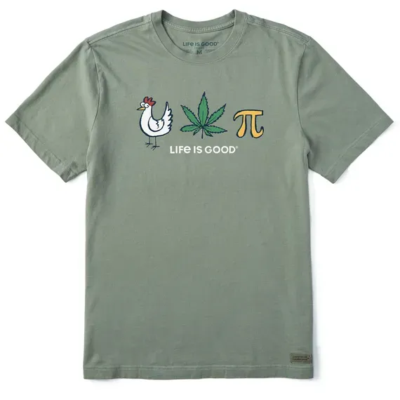 Men's Chicken Pot Pi Icons Short Sleeve  Tee
