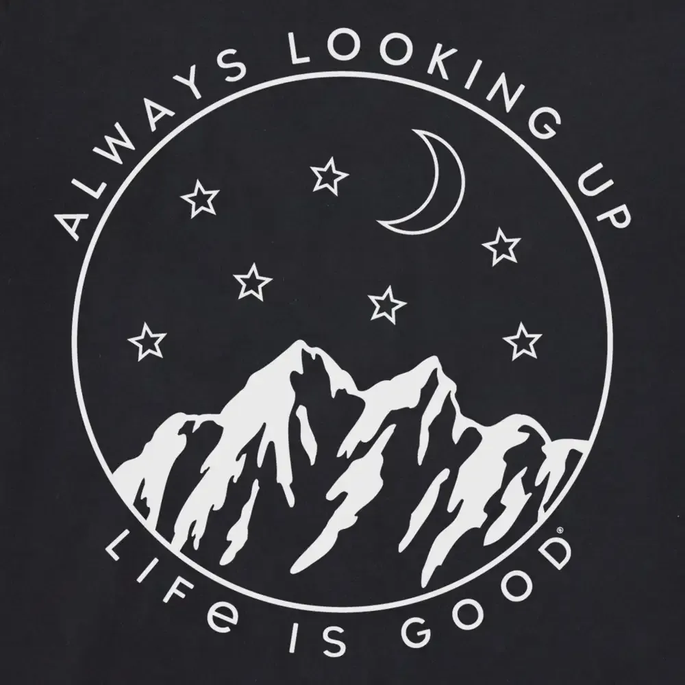 Women's Always Looking Up Celestial Short Sleeve Vee