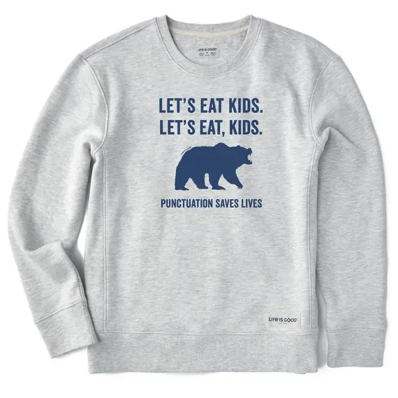 Women's Let's Eat, Kids Simply True Fleece Crew