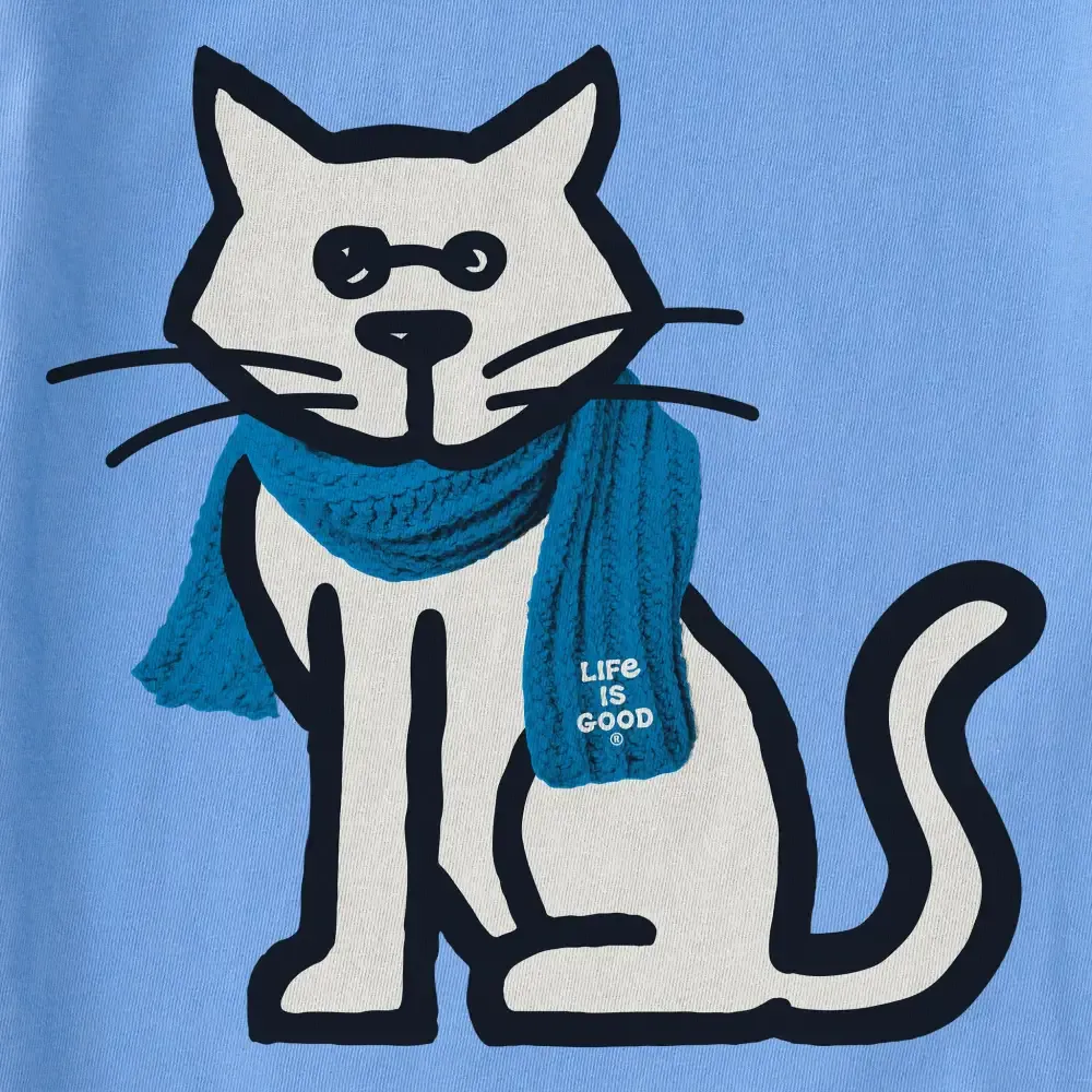 Women's Al with Scarf Short Sleeve Crusher Tee