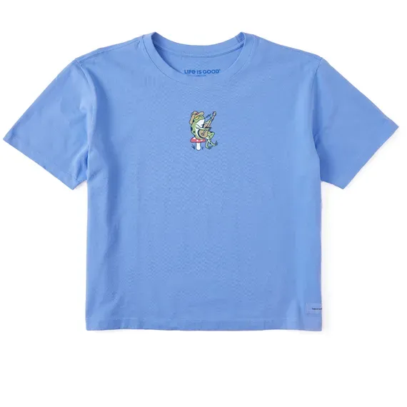 Women's Frog Guitar  Crusher Boxy Tee