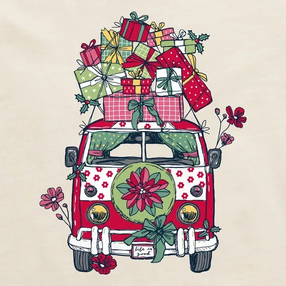 Women's Christmas Van Simply True Crew
