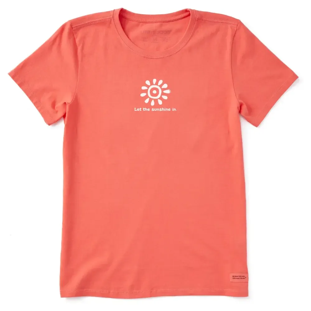 Women's Let the Sunshine In Short Sleeve Crusher Tee