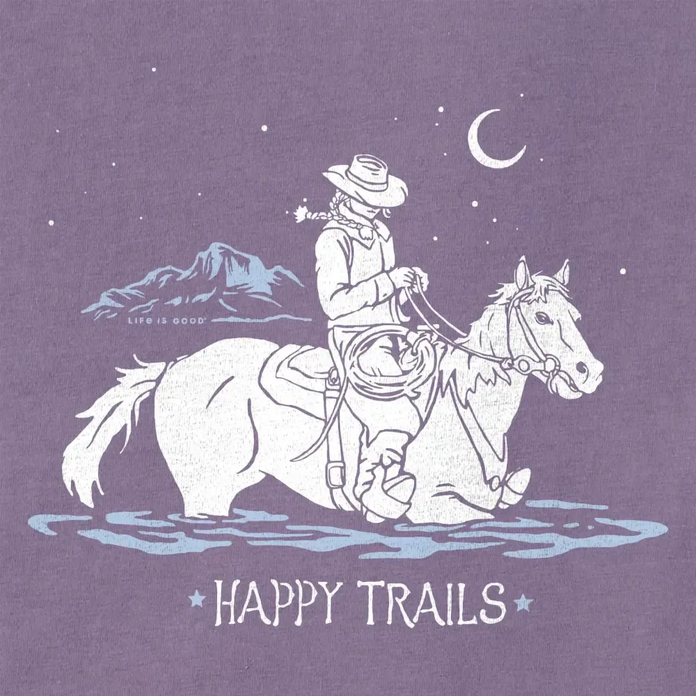 Women's Happy Trails Cowgirl Short Sleeve Crusher Vee