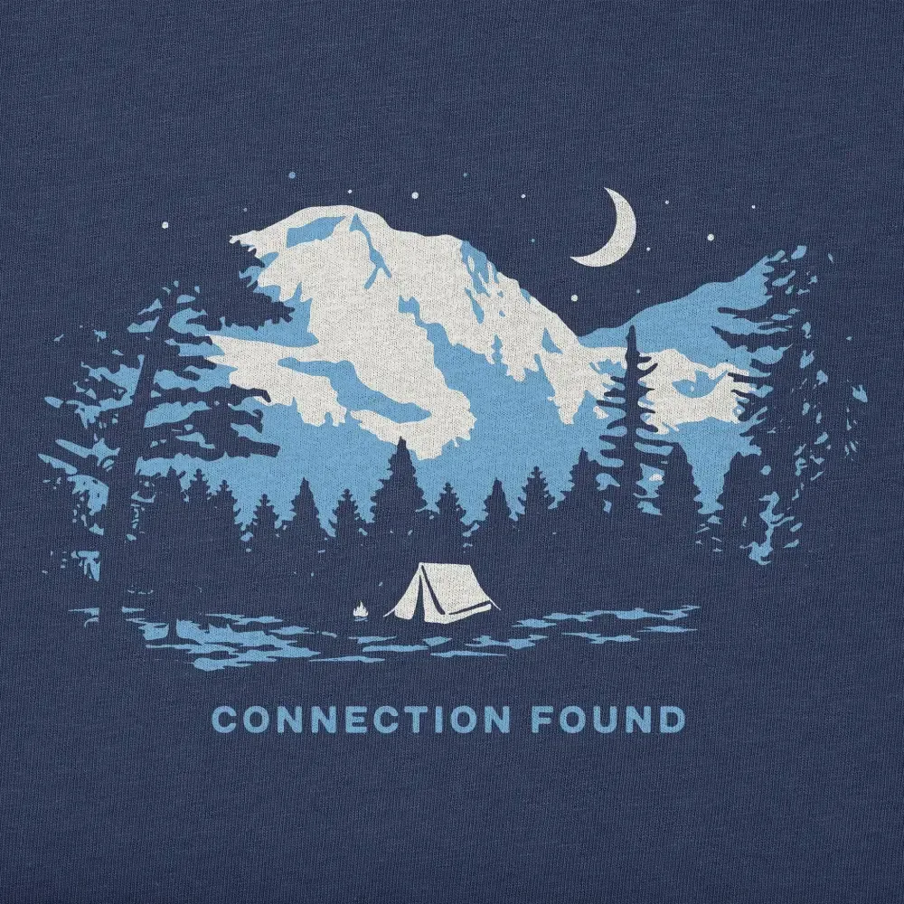 Women's Connection Found Camping Short Sleeve Crusher Tee