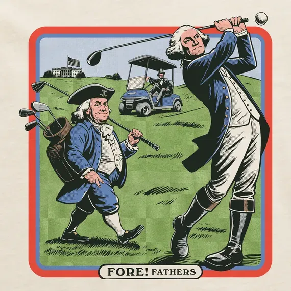 Men's Fore! Fathers  Crusher Tee