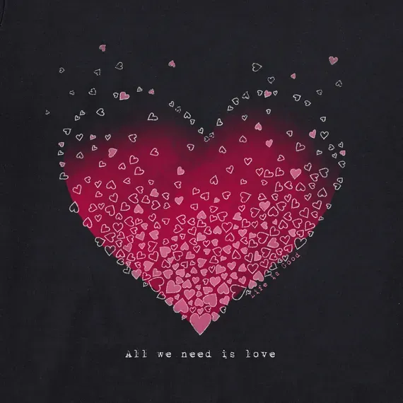 Women's Scattered Hearts Simply True Fleece Hoodie