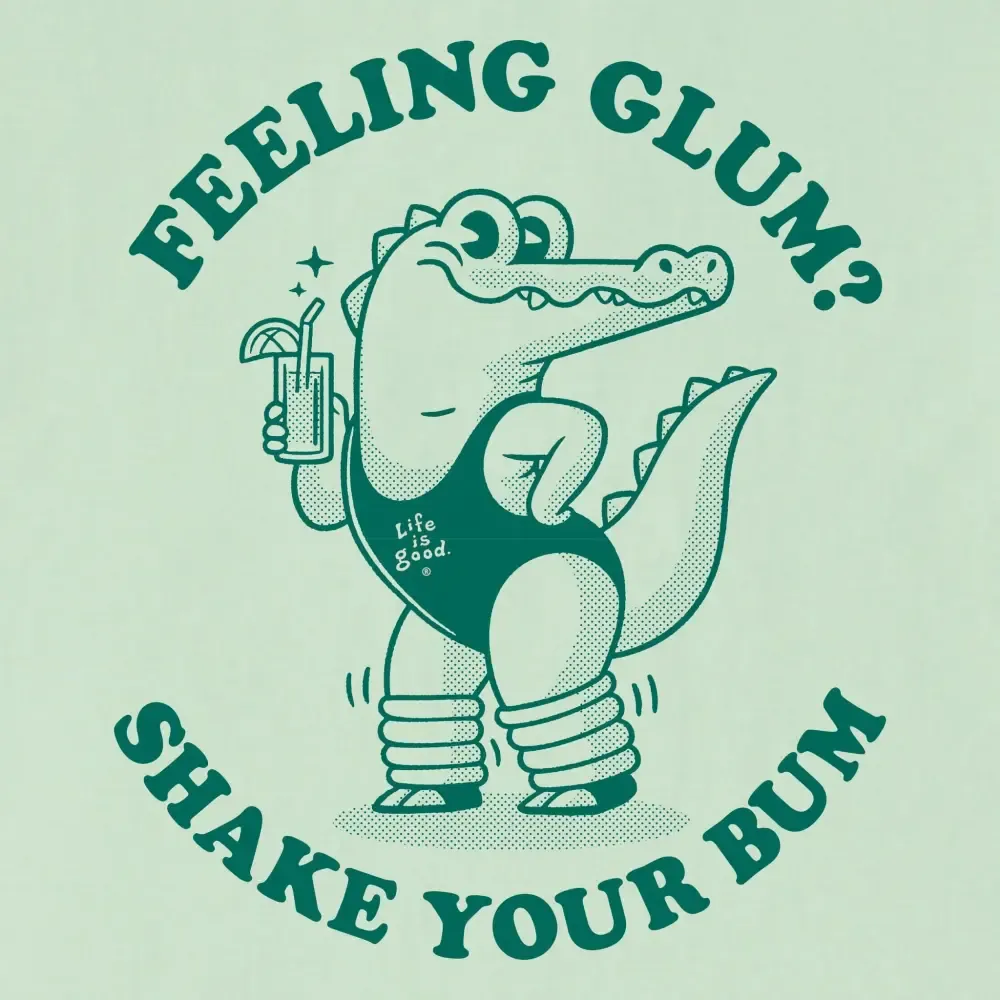 Women's Feeling Glum Crocodile Short Sleeve Crusher Tee