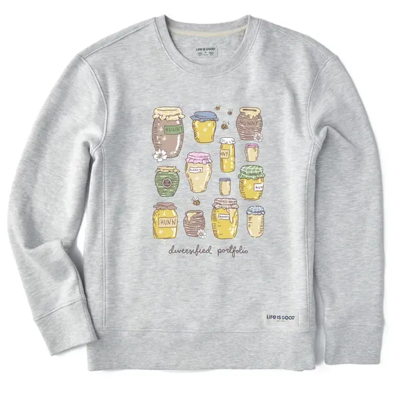 Women's Winnie Honey Jars Simply True Fleece Crew