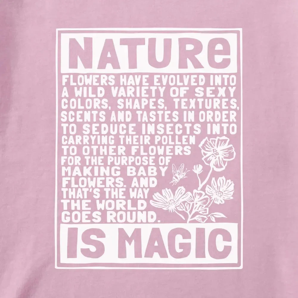 Women's Berts Flowers Manifesto Short Sleeve Crusher Tee
