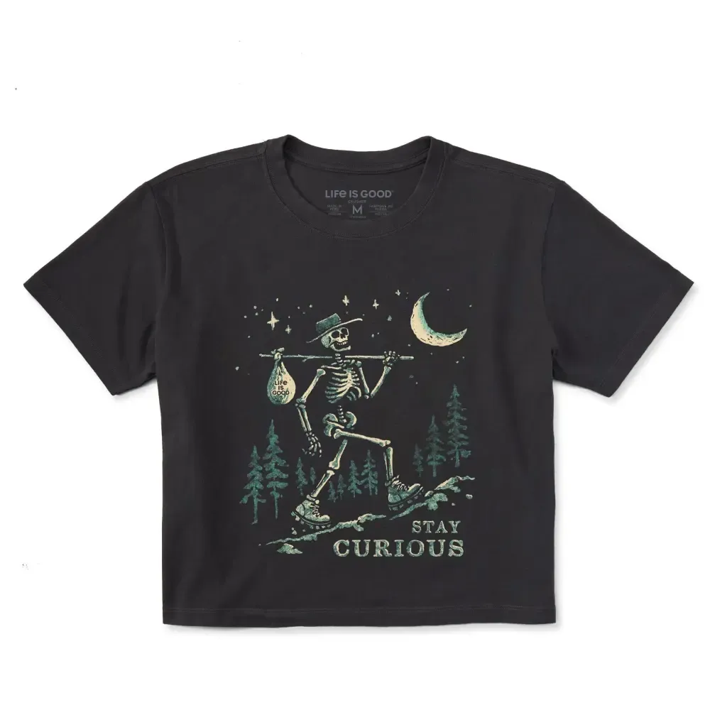 Women's Stay Curious Short Sleeve Crusher Boxy Tee