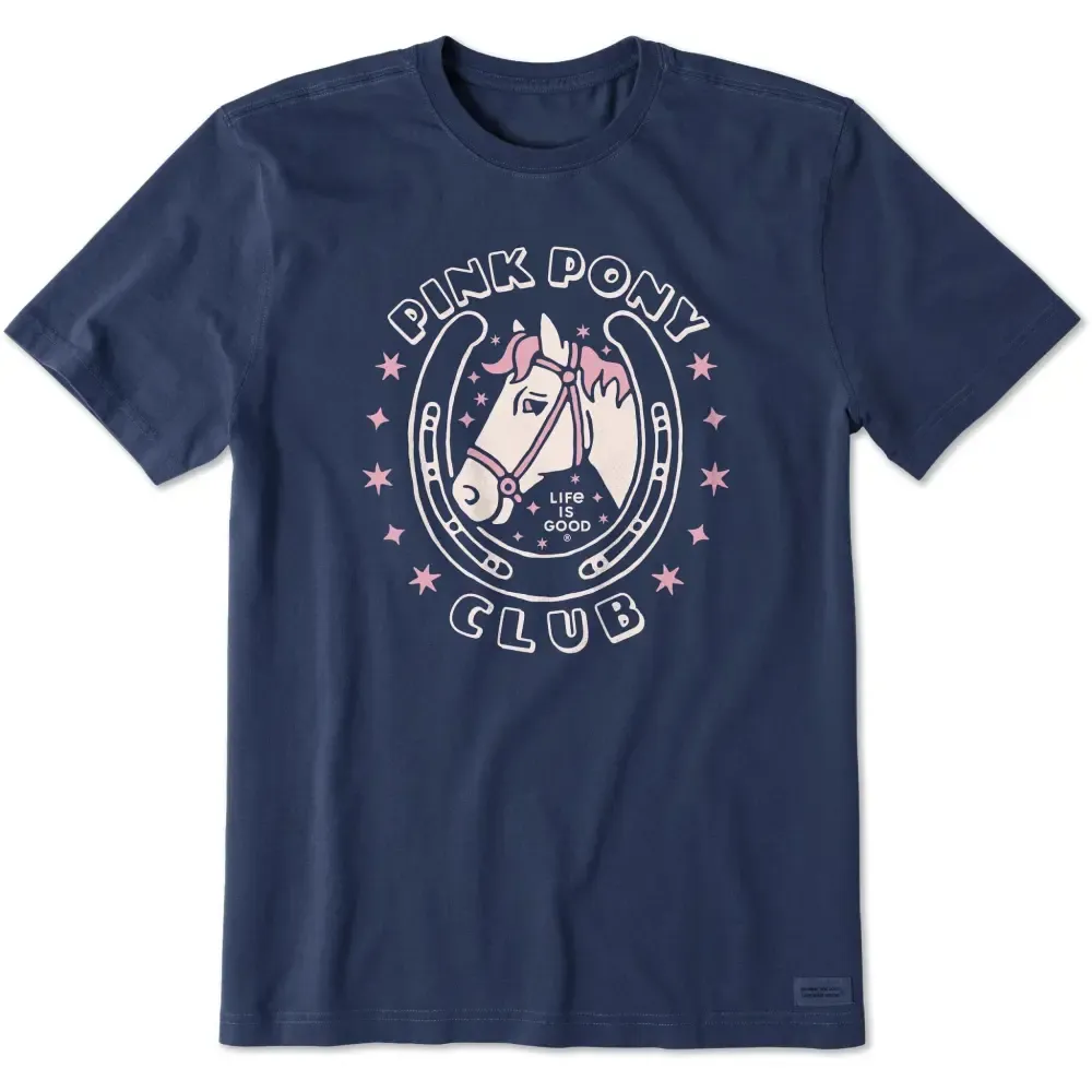 Men's Pink Pony Club Short Sleeve Crusher Tee