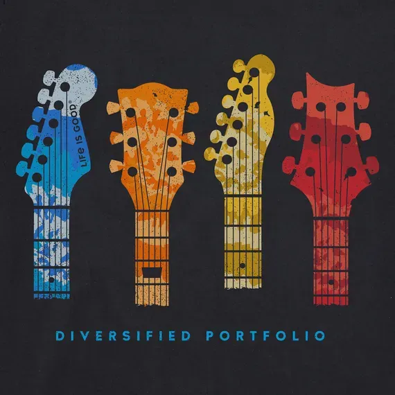 Men's Tie Dye Diversified Guitars  Short Sleeve Tee