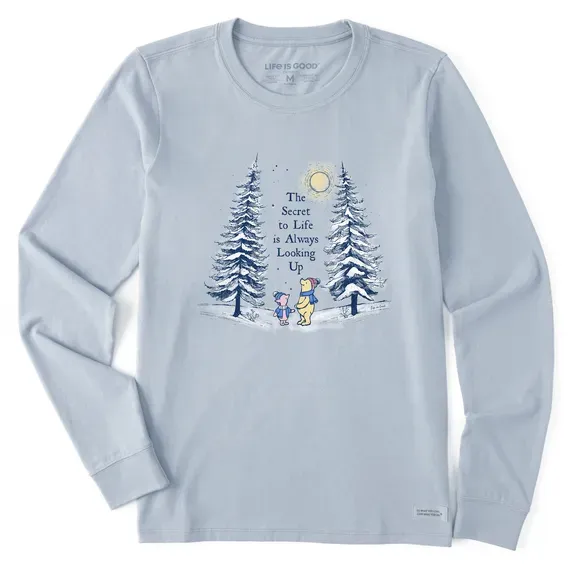Women's Looking Up Winnie & P Long Sleeve Crusher Tee