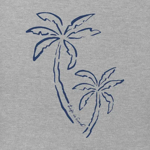 Men's Two Simple Palms Short Sleeve  Tee