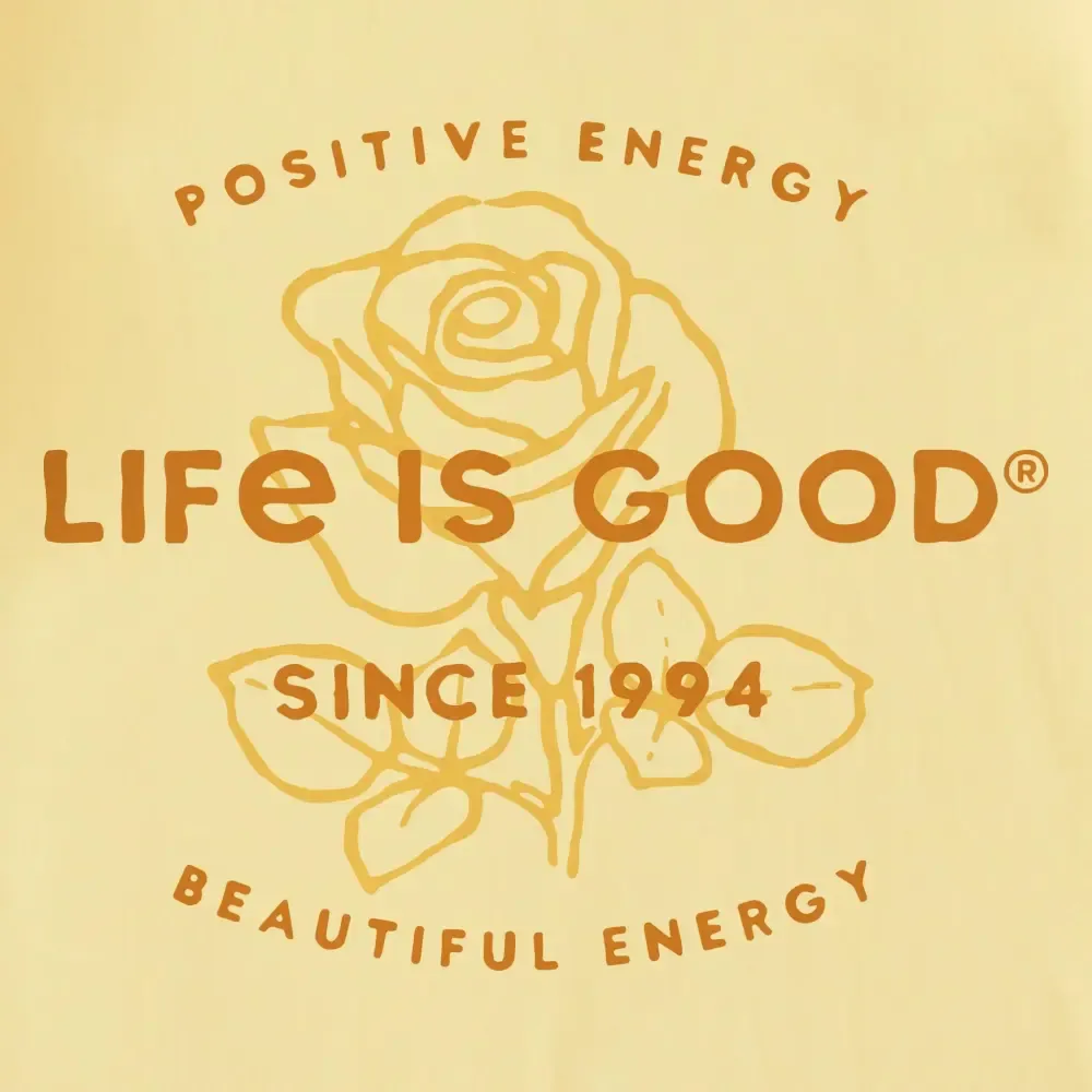 Women's Beautiful Energy Rose Short Sleeve Crusher Tee