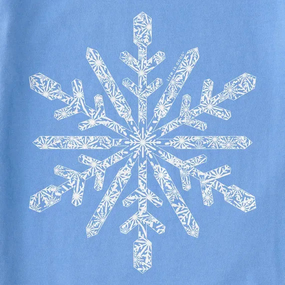 Women's Contrast Snowflake Simply True Fleece Crew